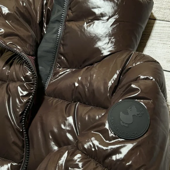 Save The Duck - Isla Puffer - Espresso Brown - M/L NWOT - Picture 12 of 12